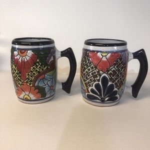 Two large Talavera Mexico mugs. Excellent condition with no chips or cracks.
